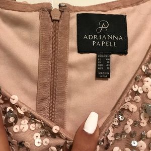 Sequined blouse rose gold color